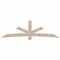 Ekena Millwork Alberta Smooth Timber Gable Bracket, Douglas Fir, 108"W x 31 1/2"H x 5 1/2"D x 5 1/2"F, 7/12 Pitch GBW108X31X0606ALB00SDF - alternate 1